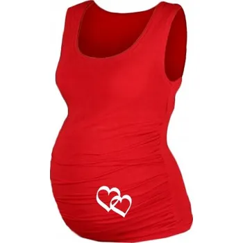 Be MaaMaa těhotenské tílko bez rukávů, bez vzoru, bavlna, velikost L/XL