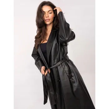 Dámský kabát Rue Paris dámský černý klasický kabát bez kapuce 217537 univerzální velikost