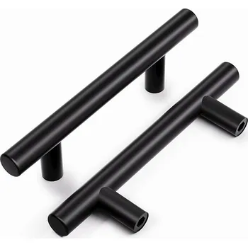 Nábytkové kování Nábytková úchytka černá 128mm kovová úchytka na skříňku zásuvky pro nábytek 5ks