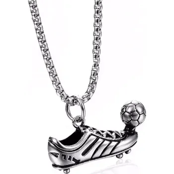 Oblečení a móda Přívěsek z chirurgické oceli Kopačka s míčem - Model BEZ ŘETÍZKU (pouze přívěsek)