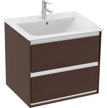 Koupelnový nábytek Ideal Standard Connect Air - Skříňka pod umyvadlo, 60x44x52 cm, hnědá mat/bílá mat E0818VY