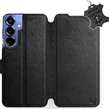 Pouzdro na mobilní telefon Mobiwear Kožené flip pouzdro pro Samsung Galaxy S25 Plus černé