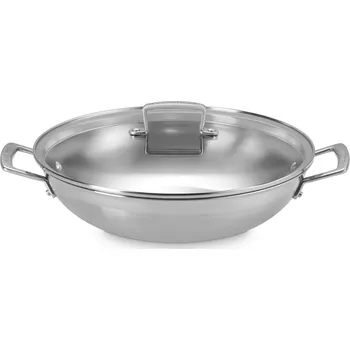 Pánev Le Creuset, Wok s poklicí, 3-vrstvý, 30 cm, 2 díl. - Formadore