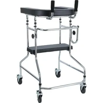 Chodítko pro seniory Pojízdné chodítko s opěrnou plochou a sedadlem UNIZDRAV