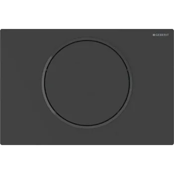 Splachovací tlačítko Geberit Sigma10 - Elektronické ovládání splachování, bateriové napájení, easy to clean, matná černá 115.869.16.6