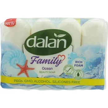 Mýdlo Dalan Dalan Family Ocean tuhé mýdlo ve výhodném balení 4x75g