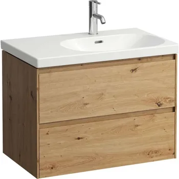 Laufen Lani - Umyvadlová skříňka, 74x45x52 cm, 2 zásuvky, dub H4035821122671
