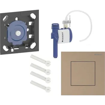 Splachovací tlačítko Geberit - Pneumatické ovládání splachování pisoáru typu 40, easy to clean, kartáčované červené zlato 116.217.QB.1