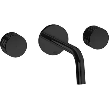 Vodovodní baterie Paffoni Jo - Umyvadlová baterie pod omítku s tělesem, 3-otvorová instalace, matná černá JO003NO