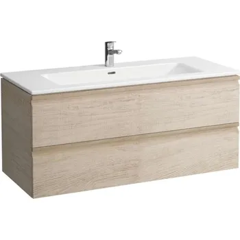 Umyvadlo Laufen Pro S - Skříňka s umyvadlem, 120x55x50 cm, 2 zásuvky, světlý dub H8619674791041