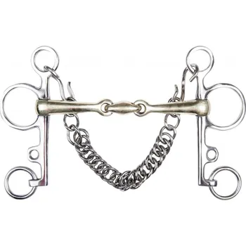 Jezdectví Pelham argentan+nerez 11,5cm