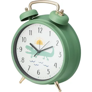 Home Styling Collection Dětský budík SAFI, Ø 24 cm, zelený