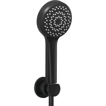 Sprchová hlavice Kludi Dive - Set sprchové hlavice, držáku a hadice, matná černá 6885039-00