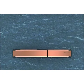 Splachovací tlačítko Geberit Sigma50 - Ovládací tlačítko pro 2 množství splachování, břidlice Mustang/červené zlato 115.670.JM.2