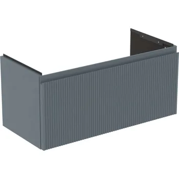 Nábytek Ideal Standard Finesse - Umyvadlová skříňka, 80x38x37 cm, 1 zásuvka, Ribbed Matt ashblue E3377UQ