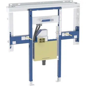 WC sada Geberit Duofix - Předstěnová instalace pro umyvadlo Geberit ONE 90 cm, pro nástěnnou armaturu ONE, podomítkový sifon a prvek Clou, na výšku místnosti 111.072.00.2