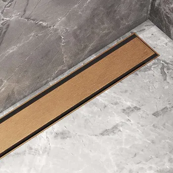 Odvodňovací žlab I-Drain Plano - Nerezový rošt pro sprchový žlab řady PRO, povrch PVD, délka 80 cm, zlatá IPRO0800G