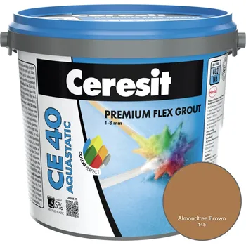 Spárovací hmota Ceresit CE 40 AQUASTATIC PREMIUM FLEX FUGA 145 Almondtree Brown 5kg, KS.81020