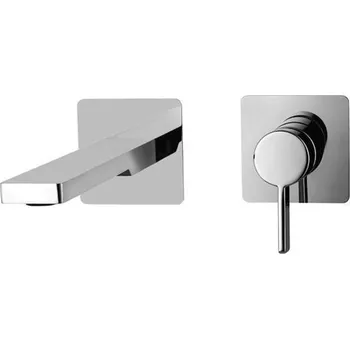 Vodovodní baterie Paffoni Rock - Umyvadlová baterie pod omítku s tělesem, 2-otvorová instalace, chrom RO104CR70