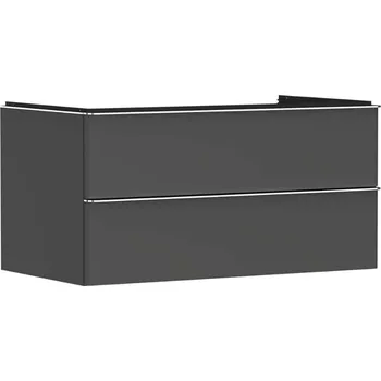 Hansgrohe Xelu Q - Umyvadlová skříňka, 50x98x55 cm, 2 zásuvky, matná šedá/chrom 54079000