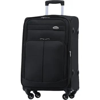 Velký textilní rodinný cestovní kufr BEIBYE SOFTLINE Barva: Černá