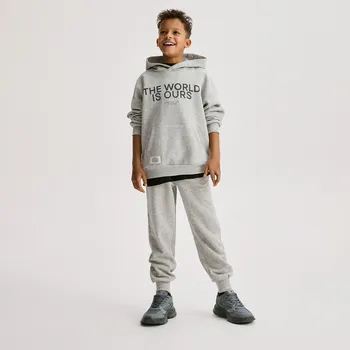 Reserved - Bavlněné jogger kalhoty - světle šedá - 391HK-09M - 391HK-09M-170