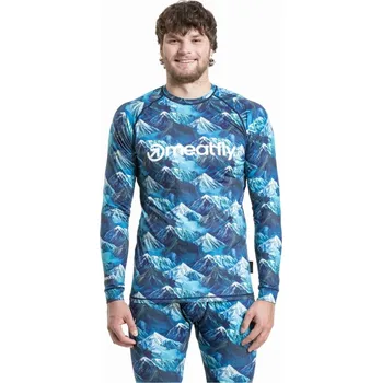 Pánské termo tričko Meatfly Avery modrá XL