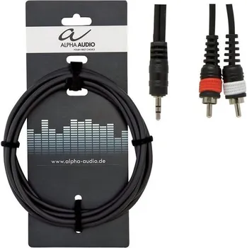 Audio kabel Alpha Audio Basic Line Audio, 1,5 m Y-Cable
