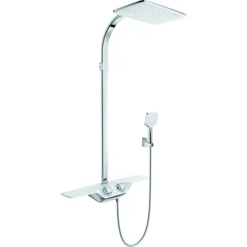 Sprchový set Kludi Cockpit - Sprchový set Discovery s termostatem, 40x26 cm, bílá/chrom 8020091-00