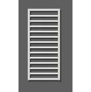 Radiátor Zehnder Subway - Koupelnový radiátor 61x45 cm, rovný, středové připojení 5 cm, bílý lak SUB-060-045