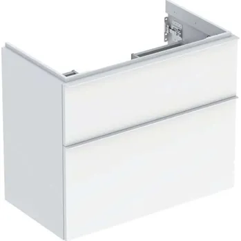 Koupelnový nábytek Geberit iCon - Umyvadlová skříňka, 74x62x42 cm, 2 zásuvky, lesklá bílá 502.308.01.1
