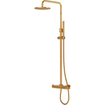 Sprchový set Steinberg 100 - Sprchový set s termostatem, průměr 20 cm, růžové zlato 100 2721 RG