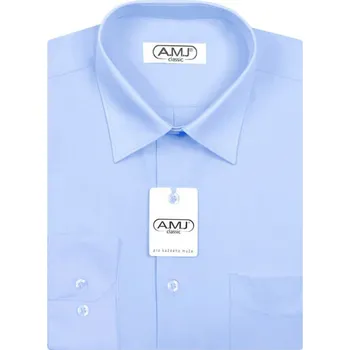Pánská košile Pánská košile AMJ Comfort fit - modrá/azurová JD46 velikost: 39, délka rukávu: dlouhý rukáv