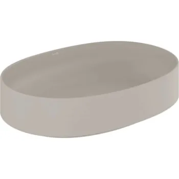 Umyvadlo Kludi Resa - Umyvadlo na desku, 60x40 cm, matná písečně šedá 58CW20O2