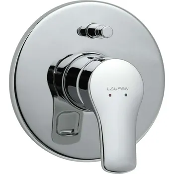 Vodovodní baterie Laufen Citypro - Páková vanová baterie pod omítku, 2 výstupy, zavzdušňovací ventil, chrom HF500989100000