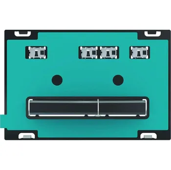 Splachovací tlačítko Geberit Sigma50 - Ovládací tlačítko pro 2 množství splachování, černý chrom/bez výplně 115.671.00.2