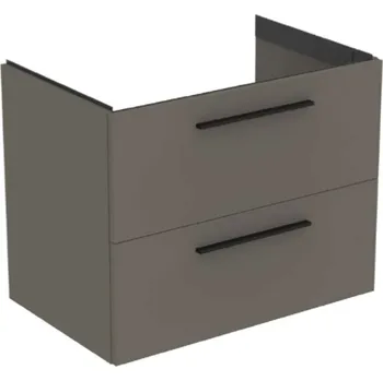 Koupelnový nábytek Ideal Standard i.Life B - Umyvadlová skříňka 80x63x51 cm, 2 zásuvky, šedý matný křemen T5272NG