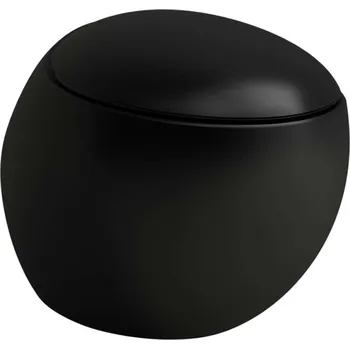 Klozet Laufen Il Bagno Alessi - Závěsné WC, Rimless, matná černá H8209717160001
