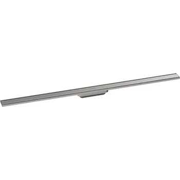 Odvodňovací žlab Hansgrohe RainDrain Original - Lineární sprchový žlab 120 cm, s roštem, kartáčovaná nerezová ocel 56201800