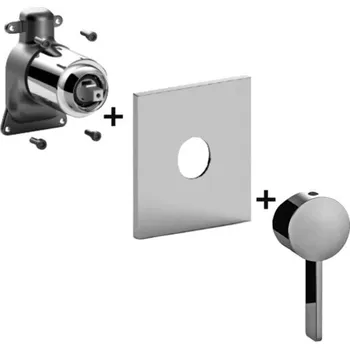 Vodovodní baterie Paffoni Rock - Baterie pod omítku pro 1 spotřebič, chrom ROBOX010CR