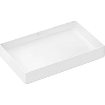 Hansgrohe Xuniva Evo E - Umyvadlo na desku, 65x40 cm, bez přepadu, bez otvoru pro baterii, HygieneEffect, SmartClean, bílá 63015450