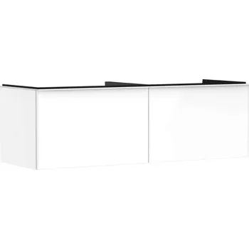 Koupelnový nábytek Hansgrohe Xelu Q - Umyvadlová skříňka, 50x156x55 cm, 2 zásuvky, lesklá bílá/matná bílá 54070700