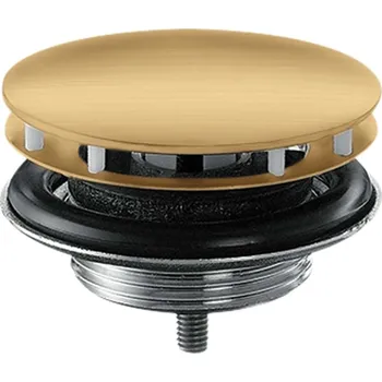 Sifon Axor Příslušenství - Neuzavíratelná výpusť, kartáčovaný vzhled zlata 51301250