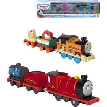 Vláček a vláčkodráha Fisher Price Mašinka Tomáš s příběhem kovová mix motivů