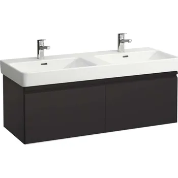 Nábytek Laufen Pro S - Umyvadlová skříňka, 126x45x39 cm, 2 zásuvky, grafit mat H4835710964801