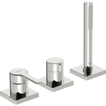 Vodovodní baterie Hansa Ronda - Baterie na okraj vany, 3-otvorová instalace, chrom 03419483