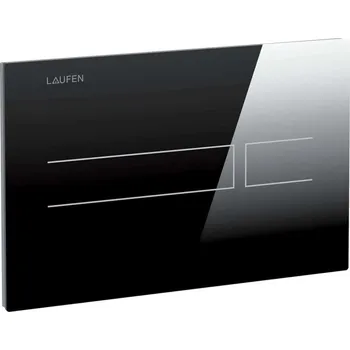 Splachovací tlačítko Laufen LIS - Elektronické ovládání splachování, sklo/černá H8956630200001