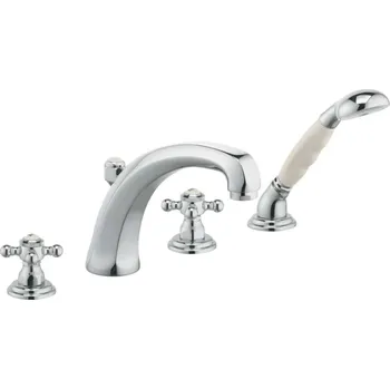 Vodovodní baterie Kludi Adlon - Baterie na okraj vany, 4-otvorová instalace, chrom 515240520