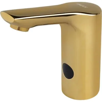 Sanela - Elektronický umyvadlový ventil, bateriové napájení, zlatá SLU 62GB