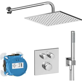 Sprchový set Ideal Standard CeraTherm Navigo - Sprchový set s termostatem pod omítku, s tělesem, 30x30 cm, chrom A7773AA